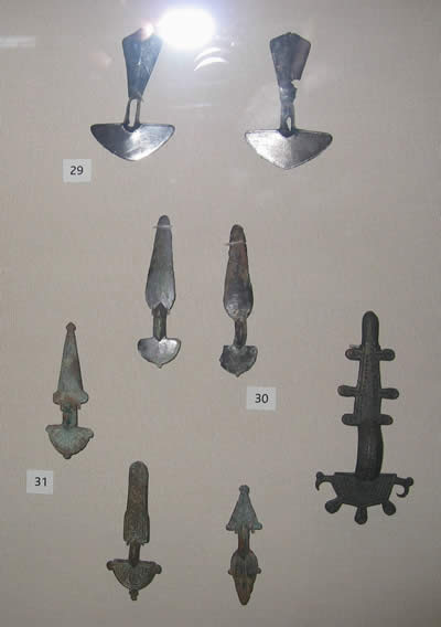 Most of the Eastern Germanic or Visigothic brooches in the Delamain Collection - the pair of silver brooches (top) are from a different collection from the Marne region