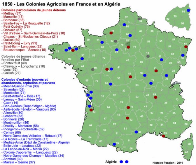 1850 - Les Colonies Agricoles en France et en Algérie